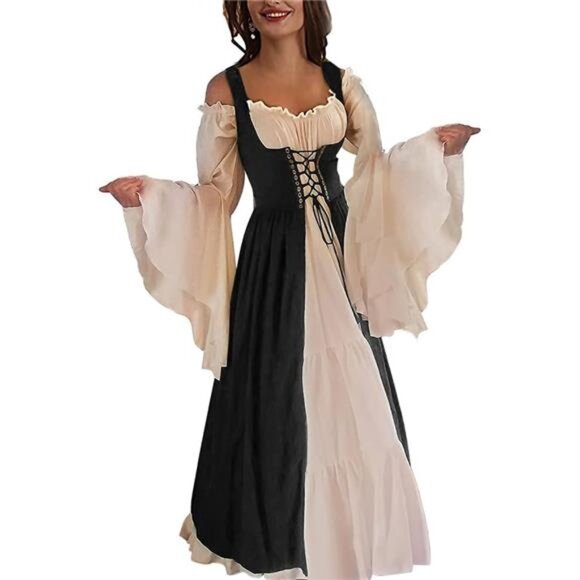 Women's Medieval Renaissance Overdress Cosplay Costume - Picture 3 of 7